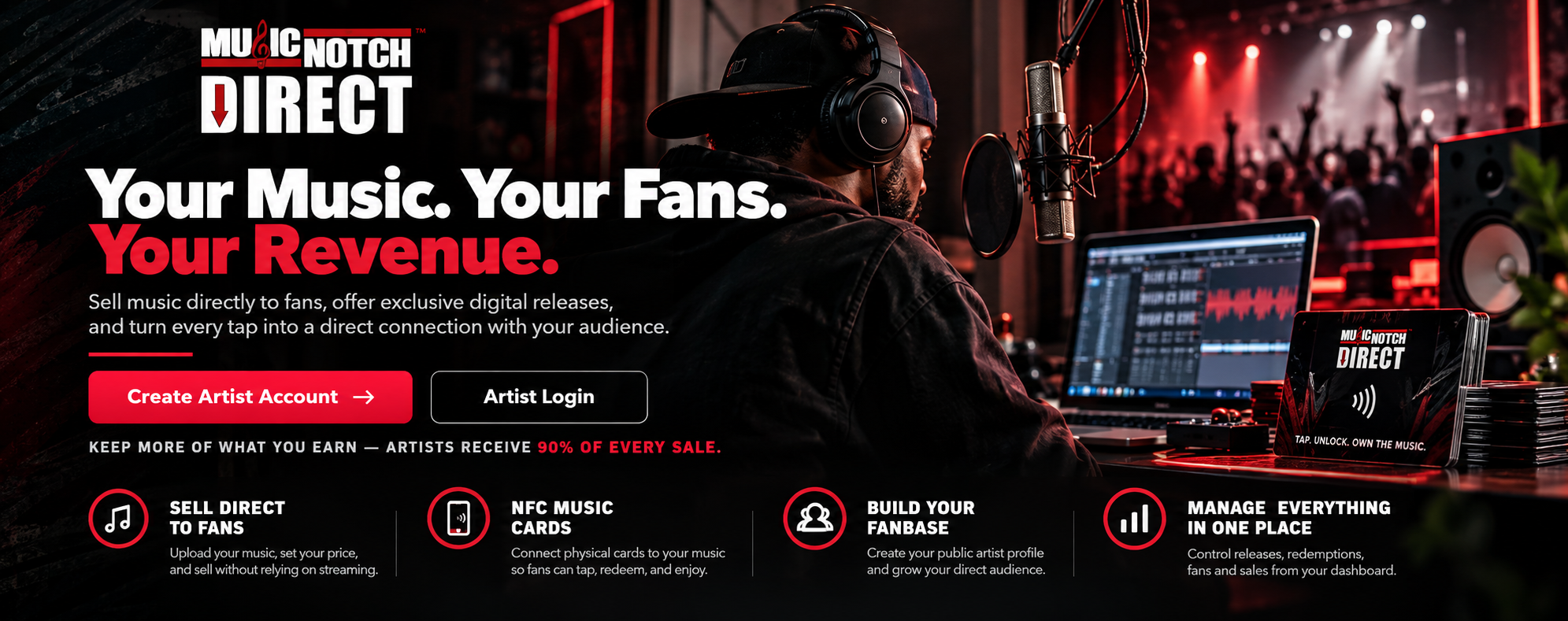Musicnotch Direct — Your Music. Your Fans.